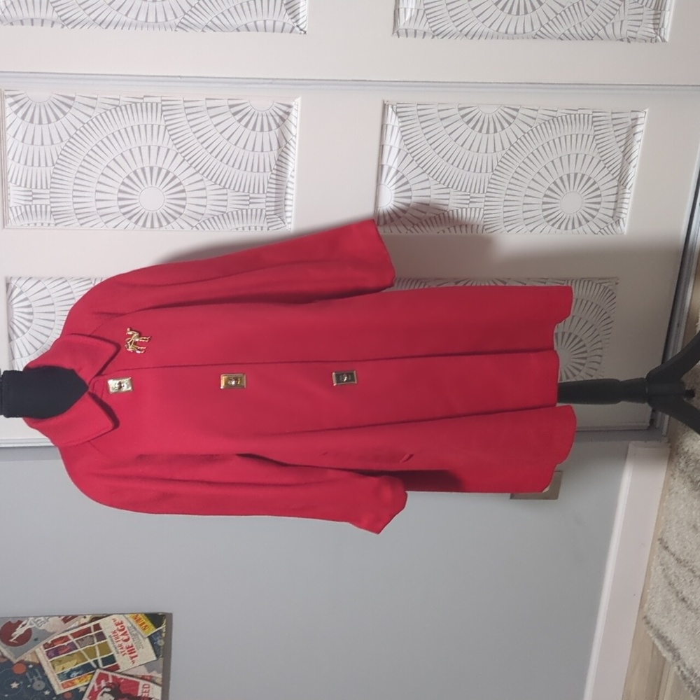 Vintage Women’s Red Trench Coat